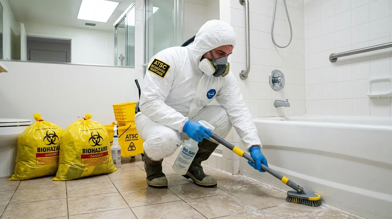 Decontamination equipment deployed for Blood Cleanup in Logan Square
